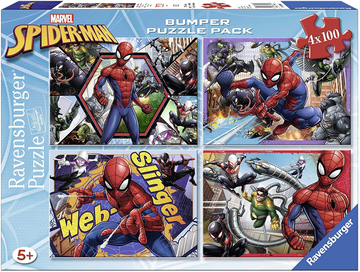 Ravensburger 4 Puzzles - Spider-Man 100 Teile Puzzle Ravensburger-06914 Ravensburger 4 Puzzles - Spider-Man 100 Teile Puzzle Ravensburger-06914 von Ravensburger