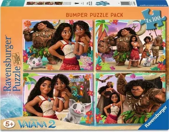 Ravensburger 4 Puzzles - Vaiana 2: Abenteuer in Ozeanien 100 Teile Puzzle Ravensburger-04126 Ravensburger 4 Puzzles - Vaiana 2: Abenteuer in Ozeanien 100 Teile Puzzle Ravensburger-04126 von Ravensburger