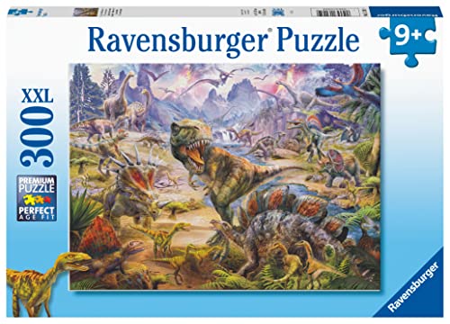 Ravensburger - Kinderpuzzle - Puzzle 300 Teile XXL - Riesige Dinosaurier - ab 9 Jahren - Hochwertiges Puzzle - Dicker und strapazierfähiger Karton - Jura & Kreidezeit - 13295 von Ravensburger