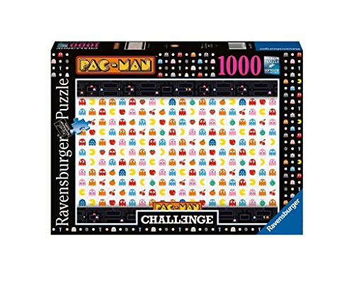 Ravensburger 4005556169337 Pac-Man (Herausforderungspuzzle) 1000 Teile Puzzle Erwachsenenpuzzle, Mehrfarbig von Ravensburger