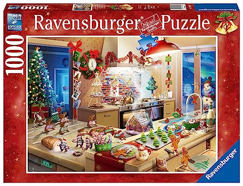 Ravensburger Puzzle 17563 - Weihnachtsbäckerei - 1000 Teile Puzzle für Erwachsene und Kinder ab 14 Jahren - Weihnachtspuzzle, Puzzle mit weihnachtlichem Motiv von Ravensburger