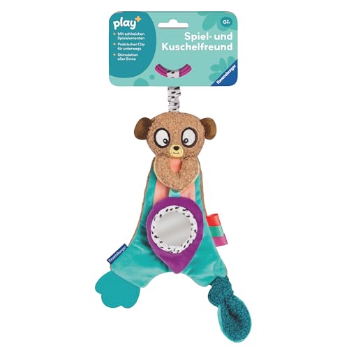 Ravensburger 4852 Play+ Knister-Erdmännchen, Schmusetuch zum Kuscheln und Einschlafen, Zahnungshilfe, Baby-Spielzeug ab 0 Monaten Ravensburger 4852 Play+ Knister-Erdmännchen, Schmusetuch zum Kuscheln und Einschlafen, Zahnungshilfe, Baby-Spielzeug ab 0 Monaten von Ravensburger