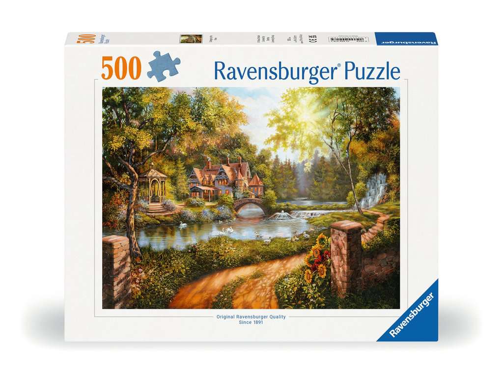 Ravensburger 500 Teile - Cottage am Fluß - von Ravensburger
