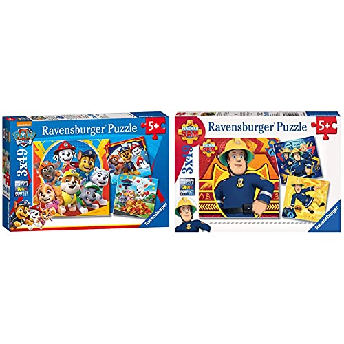 Ravensburger 5048 Paw Patrol 3 x 49 Teile Puzzle für Kinder ab 5 Jahren, 0 & Kinderpuzzle 09386 - Bei Gefahr Sam rufen - 3 x 49 Teile von Ravensburger