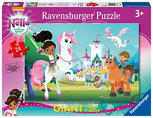 Ravensburger 5553 Giant Floor Nella The Princess Knight/Nella Princesse Chevalier Puzzle, Mehrfarbig, Large von Ravensburger