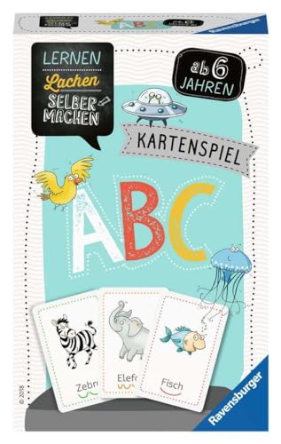 Ravensburger 80347 - Lernen Lachen Selbermachen: ABC, Kinderspiel ab 5 Jahren, Lernspiel für 1-4 Spieler, Kartenspiel, Buchstaben von Ravensburger