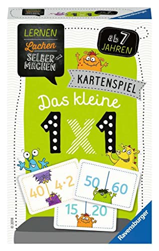 Ravensburger 80350 - Lernen Lachen Selbermachen: Das kleine 1 x 1, Kinderspiel ab 7 Jahren, Lernspiel für 1-4 Spieler, Kartenspiel von Ravensburger