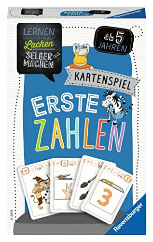 Ravensburger 80658 - Lernen Lachen Selbermachen: Erste Zahlen, Kinderspiel ab 5 Jahren, Lernspiel für 2-4 Spieler, Kartenspiel von Ravensburger