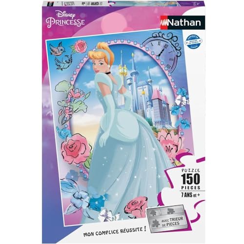 Nathan Kinderpuzzle, 150 Teile, Wunderbare Cinderella, Disney, Mädchen oder Jungen ab 7 Jahren, hochwertiges Puzzle, Dicker und Stabiler Karton, Aschenputtel, 86221 Nathan Kinderpuzzle, 150 Teile, Wunderbare Cinderella, Disney, Mädchen oder Jungen ab 7 Jahren, hochwertiges Puzzle, Dicker und Stabiler Karton, Aschenputtel, 86221 von Ravensburger