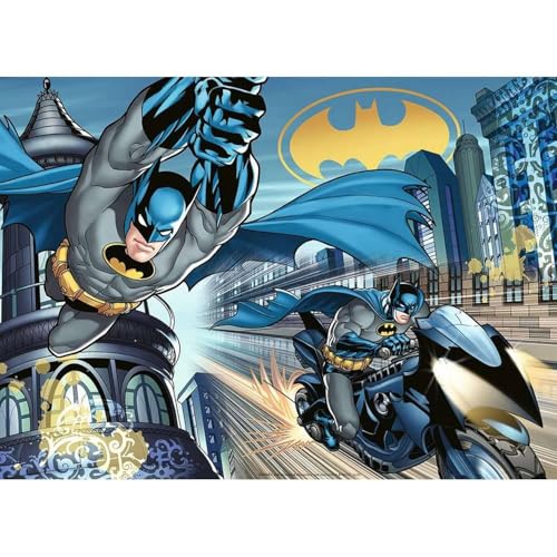 Nathan Kinderpuzzle, 60 Teile, Batman, der Schwarze Ritter, Mädchen oder Jungen ab 6 Jahren, hochwertiges Puzzle, Dicker und widerstandsfähiger Karton, Abenteuer, 86223 von NATHAN