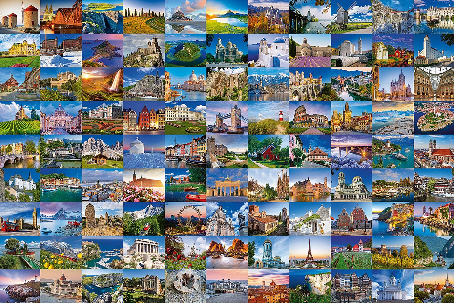 Ravensburger 99 Beautiful Places in Europe 3000 Teile Puzzle Ravensburger-17080 von Ravensburger