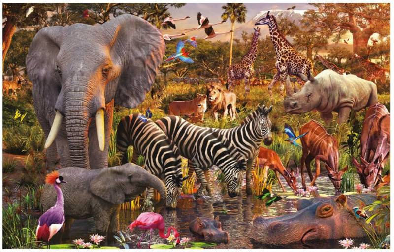 Ravensburger Afrikanische Tierwelt 3000 Teile Puzzle Ravensburger-17037 Ravensburger Afrikanische Tierwelt 3000 Teile Puzzle Ravensburger-17037 von Ravensburger