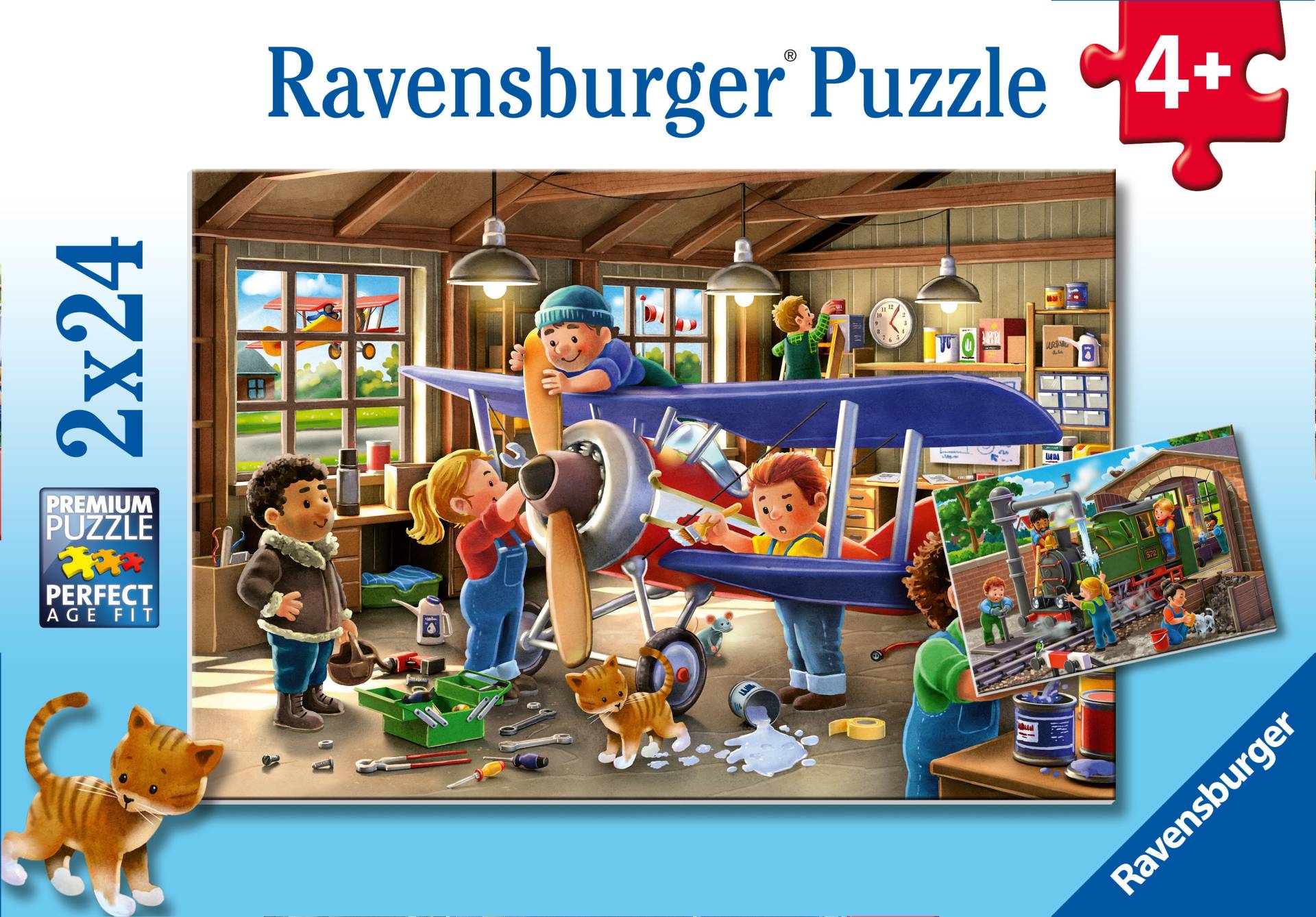 Ravensburger Airplane & Train Repairs Puzzles 2x24 Teile Ravensburger Airplane & Train Repairs Puzzles 2x24 Teile von Ravensburger