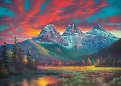 Ravensburger Alberta's Three Sisters 1000 Teile Puzzle für Erwachsene - 12000672 - Handwerkliches Werkzeug, Made in Germany, jedes Teil zusammen von Ravensburger