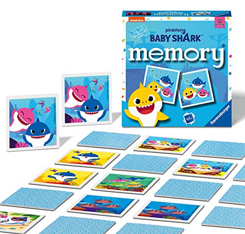 Ravensburger Baby Shark Mini-Memory-Spiel – Passende Bilder Snap Paare Spiel für Kinder ab 3 Jahren von Ravensburger