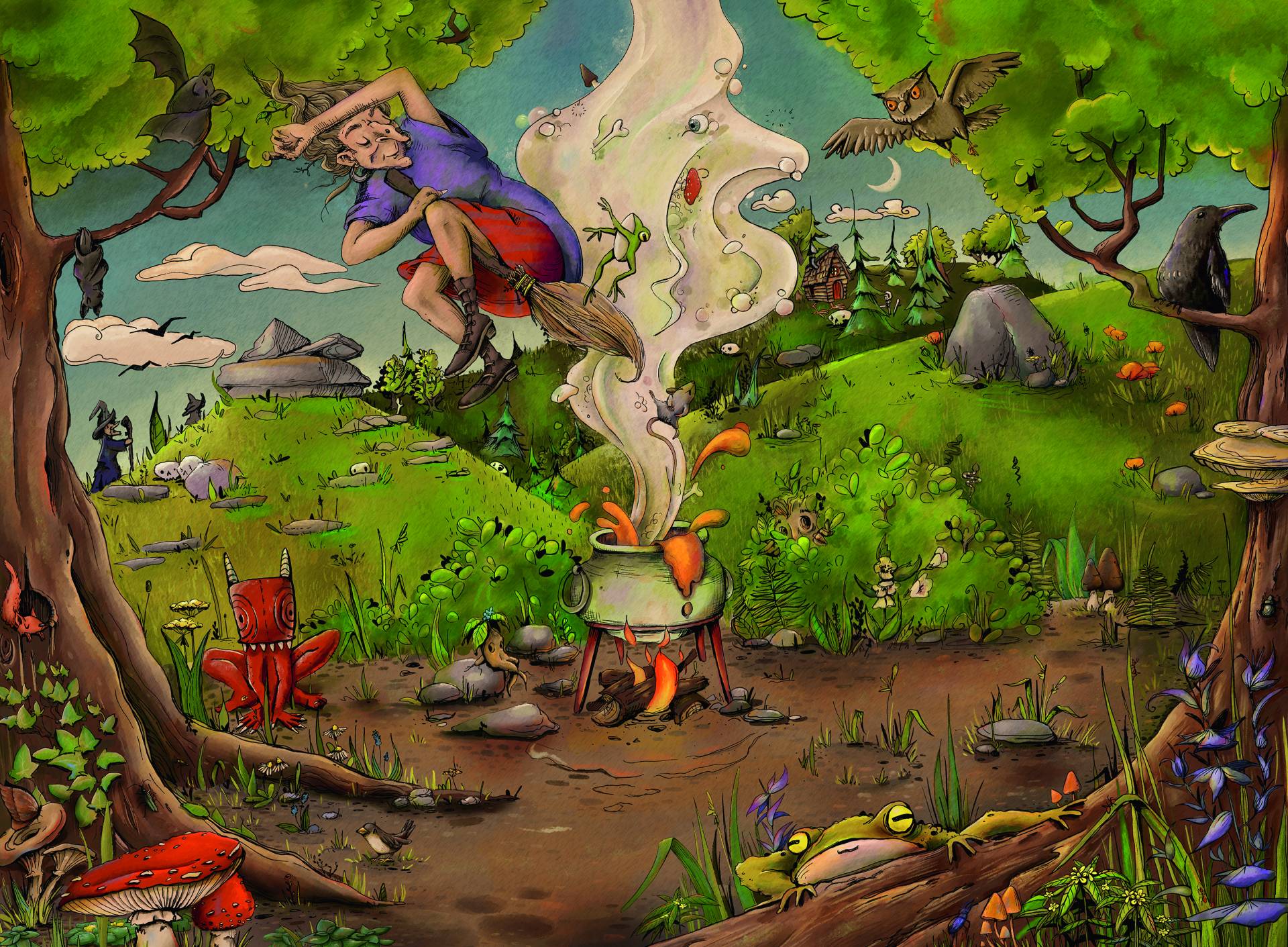 Ravensburger Bei der Waldhexe 500 Teile Puzzle Ravensburger-00777 von Ravensburger