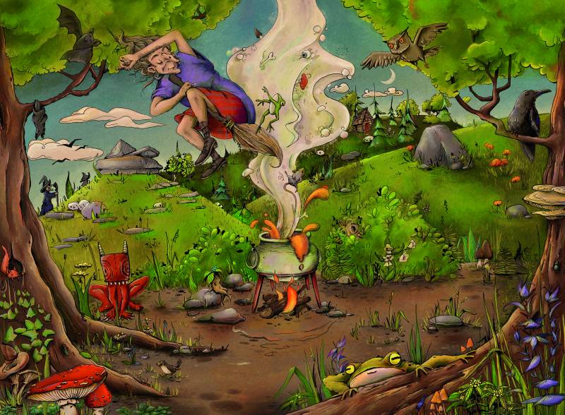 Ravensburger Bei der Waldhexe 500 Teile Puzzle Ravensburger-00777 von Ravensburger