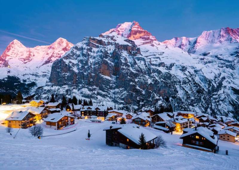 Ravensburger Berner Oberland, Mürren 1000 Teile Puzzle Ravensburger-00254 von Ravensburger