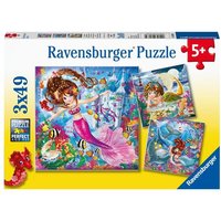 Kinderpuzzle 3x49 Teile - Bezaubernde Meerjungfrauen von Ravensburger Verlag GmbH