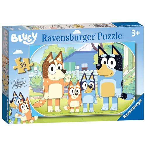Ravensburger Bluey 35-teiliges Puzzle für Kinder ab 3 Jahren, pädagogisches Kleinkindspielzeug, 26,4 x 18,1 x 0,2 cm von Ravensburger