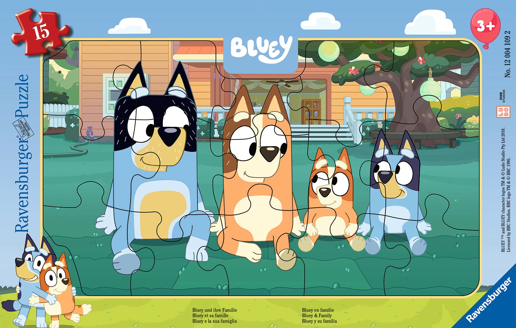 Ravensburger Bluey And Her Family Rahmenpuzzle 15 Teile Ravensburger Bluey And Her Family Rahmenpuzzle 15 Teile von Ravensburger
