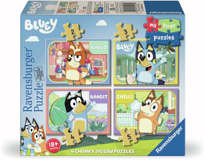 Ravensburger Bluey My First Puzzles Puzzles 4-in-1 von Ravensburger