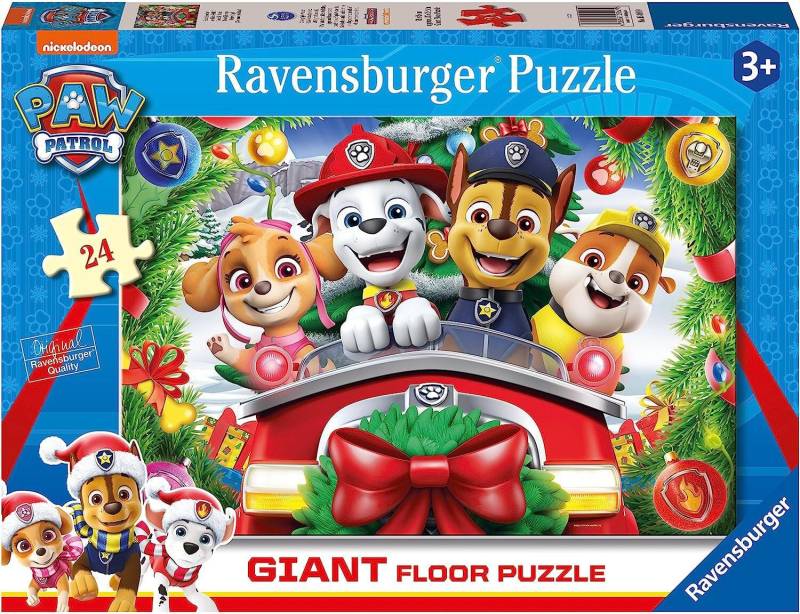 Ravensburger Bodenpuzzle Paw Patrol Weihnachten 24 Teile von Ravensburger