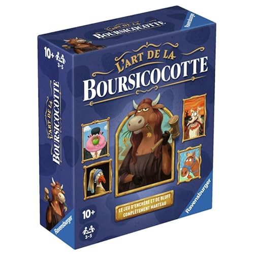 Ravensburger - Boursicocotte – Karten- und Auktionsspiel – Familie – für 3 bis 5 Spieler ab 10 Jahren – Uni – 24582 – Französisch Ravensburger - Boursicocotte – Karten- und Auktionsspiel – Familie – für 3 bis 5 Spieler ab 10 Jahren – Uni – 24582 – Französisch von Ravensburger