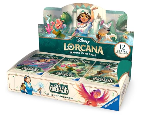 Ravensburger - Box mit 24 Boosterpacks Lorcana: Die Insel Archazia – französische Version von Ravensburger