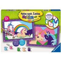CreArt, Malen nach Zahlen Junior - Bunte Einhornwelt CreArt, Malen nach Zahlen Junior - Bunte Einhornwelt von Ravensburger Verlag GmbH