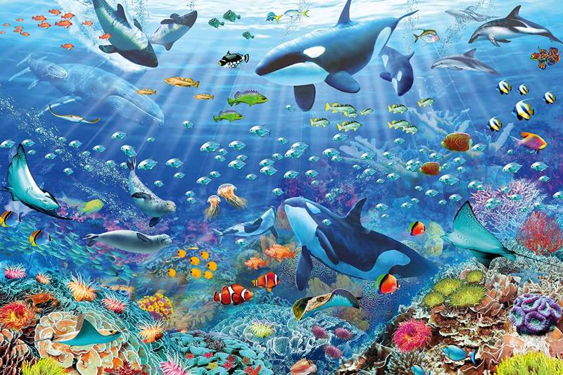 Ravensburger Bunter Unterwasserspaß 3000 Teile Puzzle Ravensburger-17444 von Ravensburger