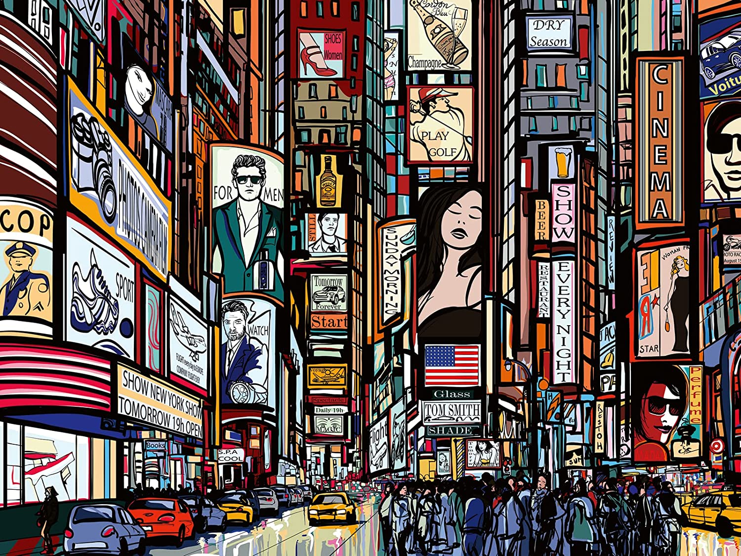 Ravensburger Buntes New York 1000 Teile Puzzle Ravensburger-00580 Ravensburger Buntes New York 1000 Teile Puzzle Ravensburger-00580 von Ravensburger