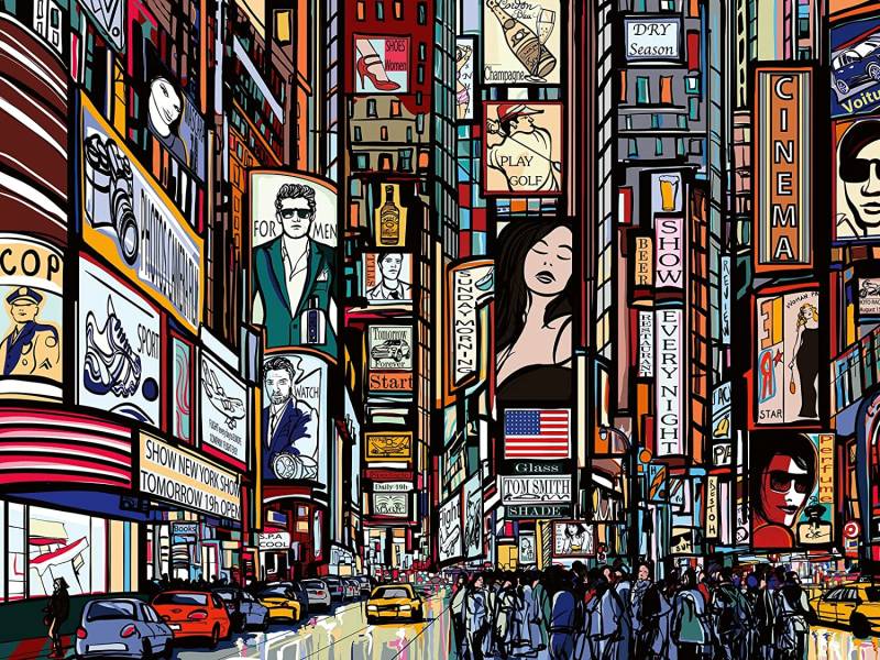 Ravensburger Buntes New York 1000 Teile Puzzle Ravensburger-00580 von Ravensburger