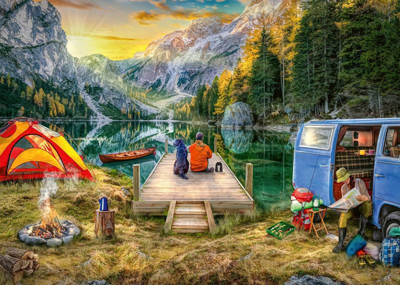 Ravensburger Calm Campsite 1000 Teile Puzzle Ravensburger-00568 von Ravensburger