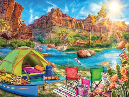 Ravensburger Canyon Camping 1500 Teile Puzzle für Erwachsene - 12001007 - Handgefertigtes Werkzeug, Made in Germany, jedes Teil zusammen Ravensburger Canyon Camping 1500 Teile Puzzle für Erwachsene - 12001007 - Handgefertigtes Werkzeug, Made in Germany, jedes Teil zusammen von Ravensburger