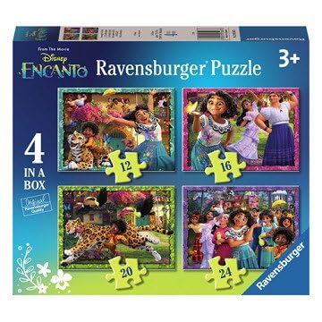 Ravensburger 4 in 1 Kinder Puzzle Box Disney Encanto | 12, 16, 20, 24 Teile von Ravensburger