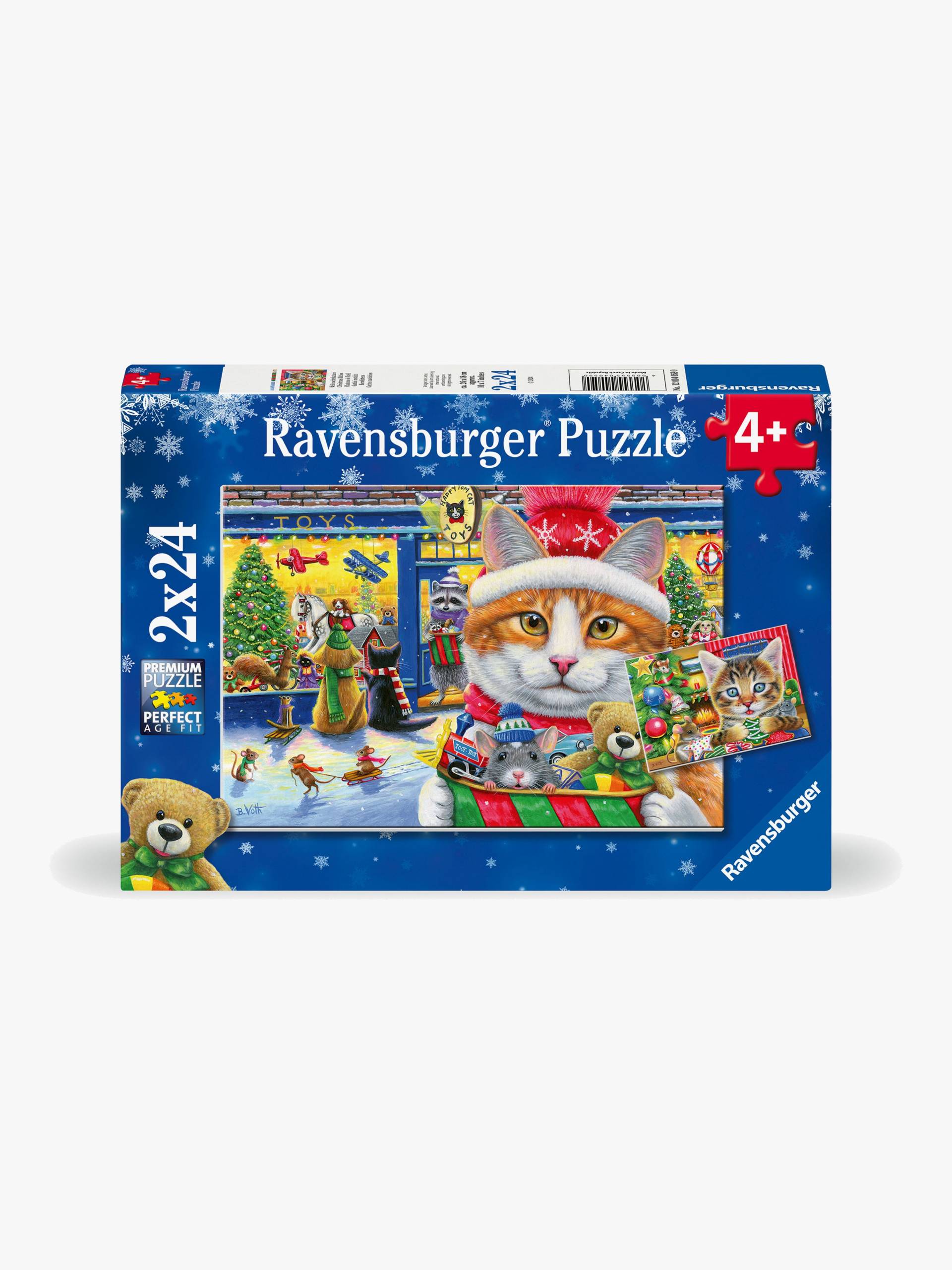 Ravensburger Christmas Kitties Puzzles 2x24 Teile von Ravensburger