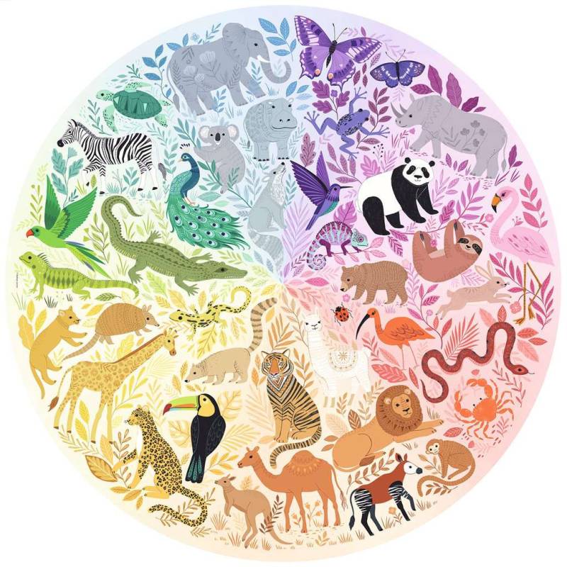 Ravensburger Circle of Colors - Animals 500 Teile Puzzle Ravensburger-17172 von Ravensburger