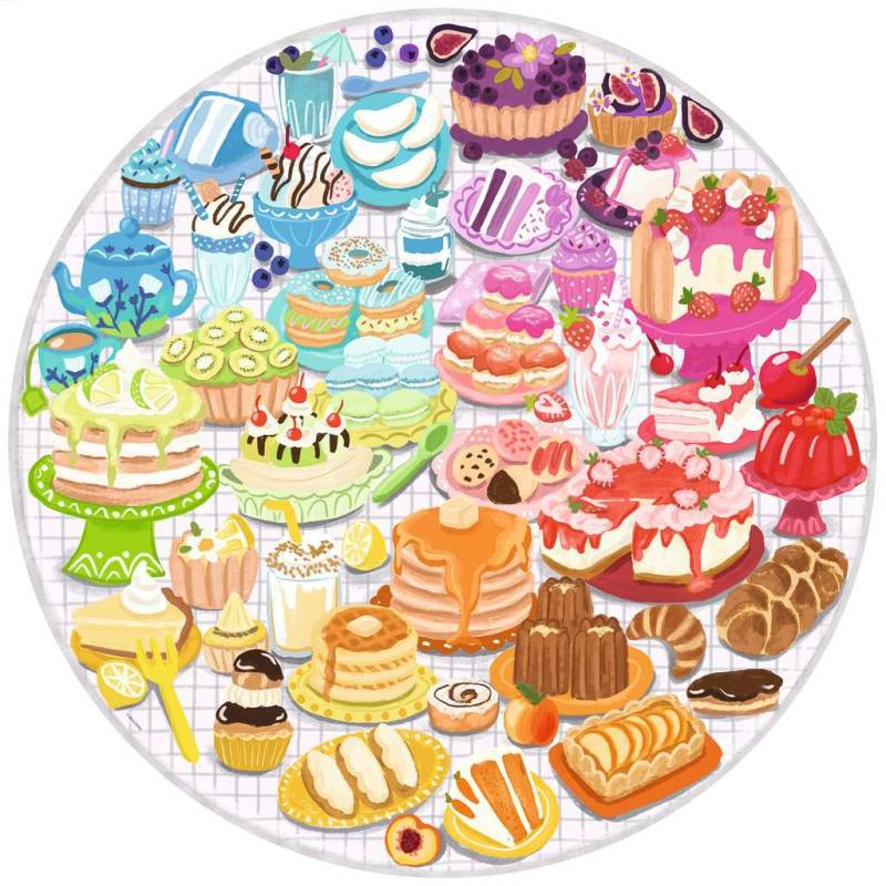 Ravensburger Circle of Colors - Desserts 500 Teile Puzzle Ravensburger-17171 von Ravensburger