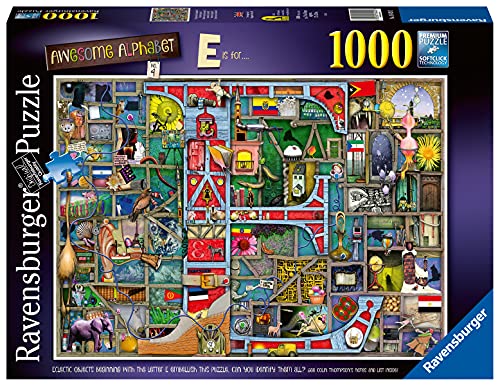 Ravensburger Colin Thompson – Awesome Alphabet E 1000 Teile Puzzle für Erwachsene und Kinder ab 12 Jahren von Ravensburger