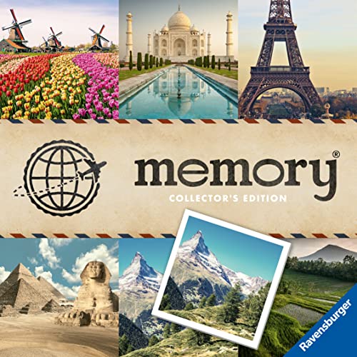 Ravensburger Collector's Memory® Schönste Reiseziele - 27379 - Das weltbekannte Gedächtnisspiel mit Bildern von Traumorten, EIN besonderes Memory® und eine tolle Inspiration für Reiselustige von Ravensburger