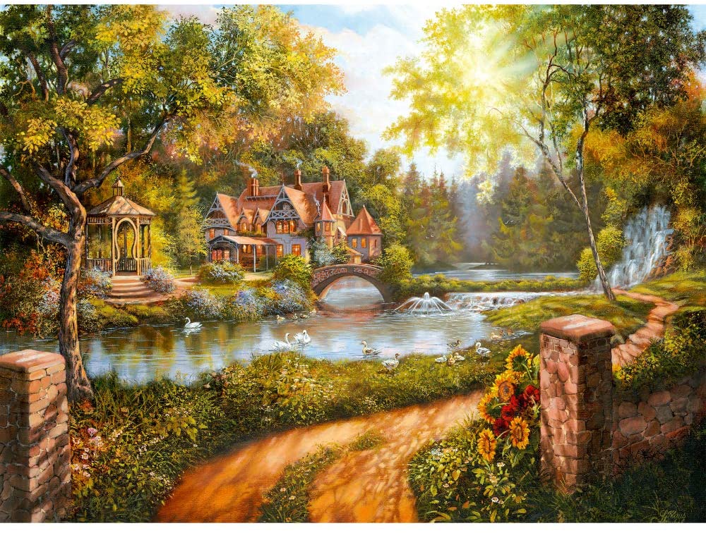 Ravensburger Cottage by the River 500 Teile Puzzle Ravensburger-00218 von Ravensburger