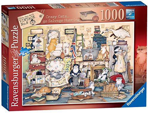 Ravensburger Crazy Cats Vintage No.8 – Go Salvage Jagd, 1000-tlg. Puzzle von Ravensburger