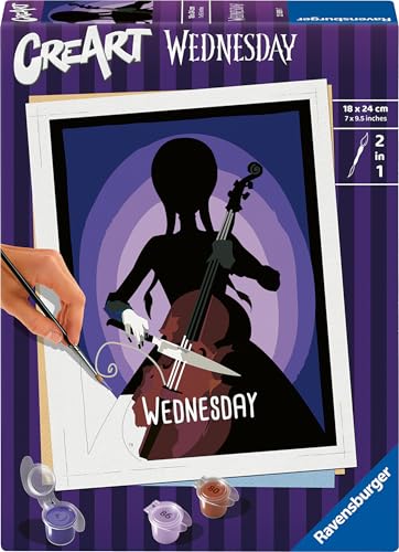 Ravensburger CreArt 23889 - Wednesday - Malen nach Zahlen Erwachsene, DIY Malset mit Pinsel und Acrylfarben, Geschenk für Frauen und Männer, Malen für Erwachsene Ravensburger CreArt 23889 - Wednesday - Malen nach Zahlen Erwachsene, DIY Malset mit Pinsel und Acrylfarben, Geschenk für Frauen und Männer, Malen für Erwachsene von Ravensburger