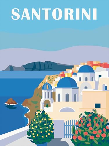 Ravensburger CreArt 23906 - Farbenfrohes Santorini - Malen nach Zahlen Erwachsene, DIY Malset mit Pinsel und Acrylfarben, Geschenk für Frauen und Männer, Malen auf Leinwand Ravensburger CreArt 23906 - Farbenfrohes Santorini - Malen nach Zahlen Erwachsene, DIY Malset mit Pinsel und Acrylfarben, Geschenk für Frauen und Männer, Malen auf Leinwand von Ravensburger