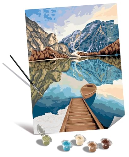 Ravensburger CreArt 23909 - Seeblick - Malen nach Zahlen Erwachsene, DIY Malset mit Pinsel und Acrylfarben, Geschenk für Frauen und Männer, Malen auf Leinwand Ravensburger CreArt 23909 - Seeblick - Malen nach Zahlen Erwachsene, DIY Malset mit Pinsel und Acrylfarben, Geschenk für Frauen und Männer, Malen auf Leinwand von Ravensburger