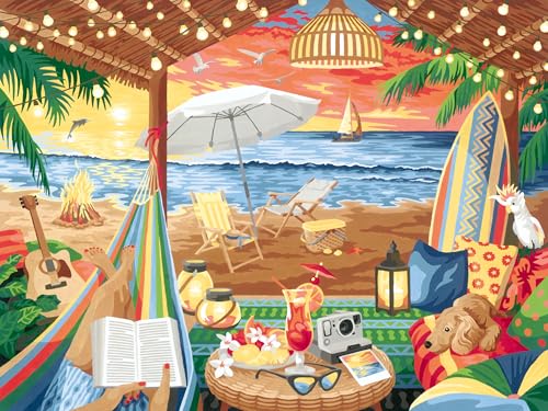 Ravensburger CreArt 23911 - Gemütliche Strandhütte - Malen nach Zahlen Erwachsene, DIY Malset mit Pinsel und Acrylfarben, Geschenk für Frauen und Männer, Malen auf Leinwand Ravensburger CreArt 23911 - Gemütliche Strandhütte - Malen nach Zahlen Erwachsene, DIY Malset mit Pinsel und Acrylfarben, Geschenk für Frauen und Männer, Malen auf Leinwand von Ravensburger