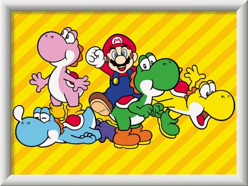 Ravensburger CreArt 23957 - Super Mario - Malen nach Zahlen für Kinder ab 9 Jahre, Malset mit Rahmen, Pinsel und Acrylfarben, Geschenk für Jungen und Mädchen Ravensburger CreArt 23957 - Super Mario - Malen nach Zahlen für Kinder ab 9 Jahre, Malset mit Rahmen, Pinsel und Acrylfarben, Geschenk für Jungen und Mädchen von Ravensburger