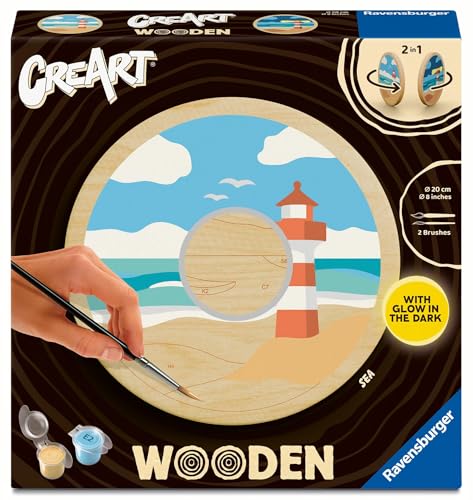 Ravensburger CreArt 25924 - Meer - Malen nach Zahlen auf Holz, DIY Malset mit Pinsel und Acrylfarben, Geschenk für Frauen und Männer, Malen für Erwachsene Ravensburger CreArt 25924 - Meer - Malen nach Zahlen auf Holz, DIY Malset mit Pinsel und Acrylfarben, Geschenk für Frauen und Männer, Malen für Erwachsene von Ravensburger