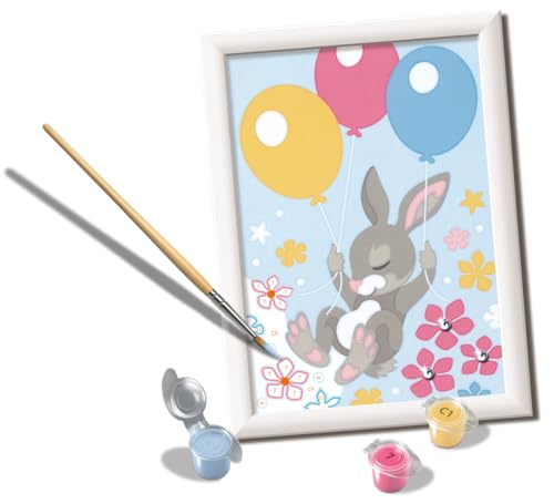 Ravensburger - Creart Serie Und Bunny Mit Luftballons | Malset Kinder | Malen Nach Zahlen Enthält Alles Notwendige | Spiele Kinder 7 Jahre Oder älter | Creart 7 Jahre von Ravensburger